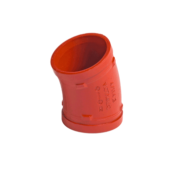 Victaulic Style 12 Elbow 22,5 Orange Grooved pipe Victaulic Style 12 Elbow 22,5 Orange Grooved pipe
