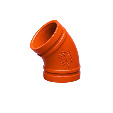 Victaulic Style 11 Elbow 45 Orange Grooved pipe