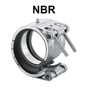 Norma reparatie koppeling NBR RVS 316TI PN60 repair coupling 572 Norma reparatie koppeling NBR RVS 316TI PN60 repair coupling 572
