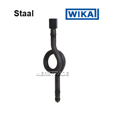 Sifon pijp voor manometers staal Wika Schneider varkensstaart krulmodel rond cirkel type 1352Eriks Econosto draad spanklem Sifon pijp voor manometers staal Wika Schneider varkensstaart krulmodel rond cirkel type 1352Eriks Econosto draad spanklem