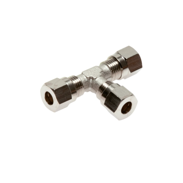 t-piece compression cutting ring fitting |cuttingring coupling brass nickel │Parker |Volz | Voss t-piece compression cutting ring fitting |cuttingring coupling brass nickel │Parker |Volz | Voss