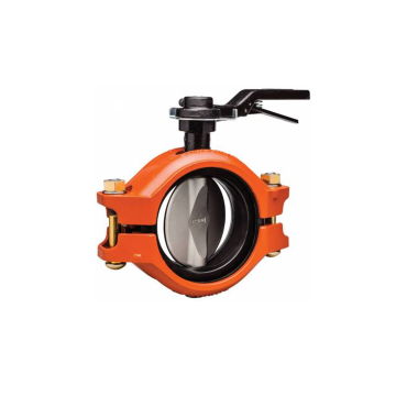 Victaulic style 124 butterfly valve lever ductile iron EPDM orange Victaulic style 124 butterfly valve lever ductile iron EPDM orange