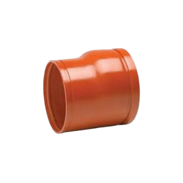 Victaulic style W51 eccentric reducer ductile iron orange