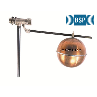 Vlotterafsluiter draad BSP messing epdmkoper vlotter float valve threaded brass copper PN10 491 Vlotterafsluiter draad BSP messing epdmkoper vlotter float valve threaded brass copper PN10 491