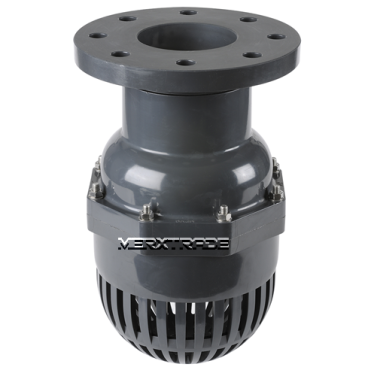 Voetklep met filter PVC U filtervoetklep kunstof zuigklep foot valve PVS with strainer Voetklep met filter PVC U filtervoetklep kunstof zuigklep foot valve PVS with strainer
