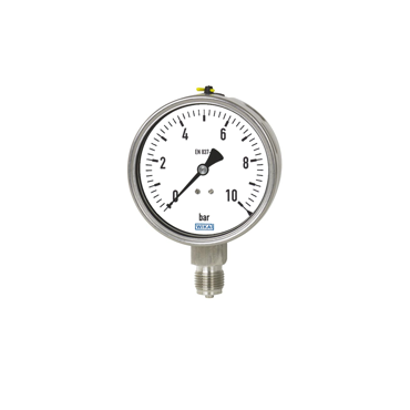 WIKA Bourdon tube pressure gauge, glycerine, manometer, econ pressure gauge, gage, pressure gage, eriks, mechanical pressure measuring instruments